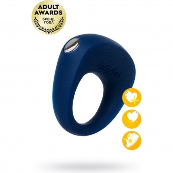 Эрекционное кольцо SATISFYER POWER RING синий Эрекционное кольцо SATISFYER POWER RING синий